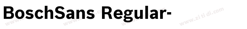 BoschSans Regular字体转换